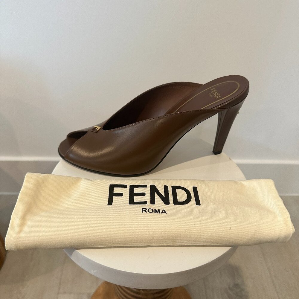 Authentic Fendi Filo Mules
